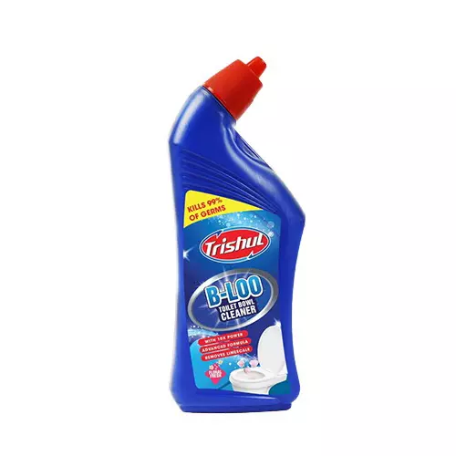 Trishul Toilet Cleaner 1 L Liquid Bottle Blue Floral Fresh Fragrance for Toilet Seat Cleaning