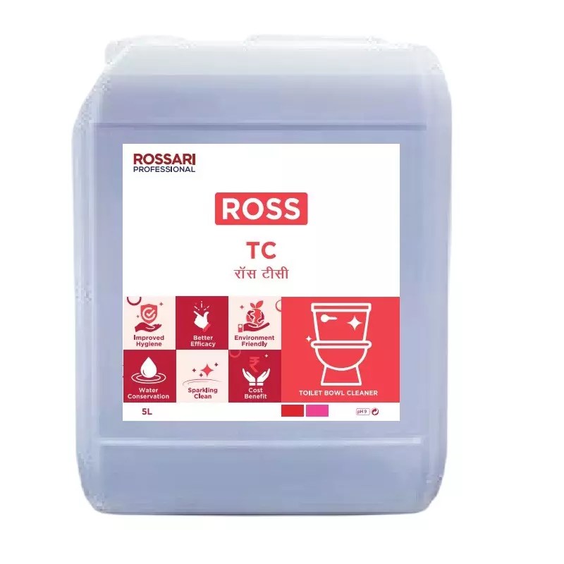 Ross Toilet Bowl Cleaner Liquid 5 L Can, ROSS TC (B6)