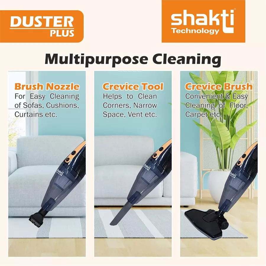 Shakti Technology Duster Plus 0.8 L Electric Duster Handheld Vacuum Cleaner