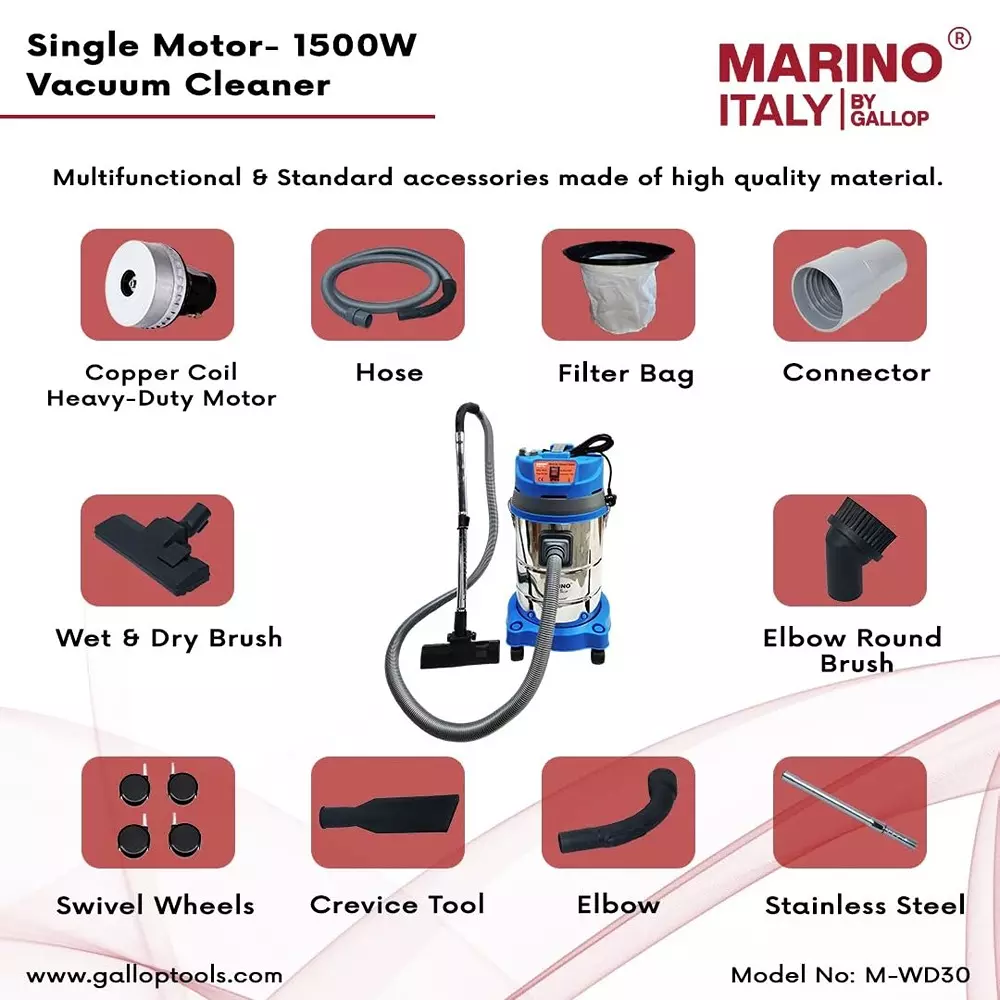 marino-italy-by-gallop-single-motor-vacuum-cleaners-1500-w-wet-and-dry-30-l-capacity-m-wd30