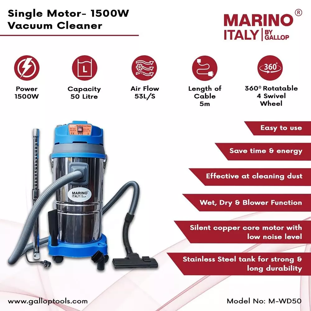 marino-italy-by-gallop-single-motor-vacuum-cleaners-1500-w-wet-and-dry-50-l-capacity-m-wd50