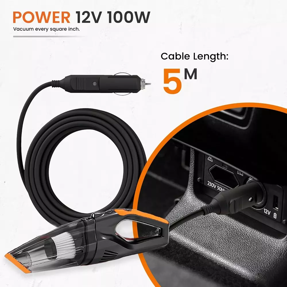 Shakti Technology Cyclone Handheld Vacuum Cleaner With LED Light 100 W HEPA Filter 4500 Pa Suction