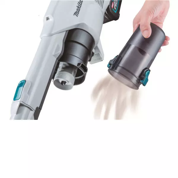 Makita Cordless Vacuum Cleaner 40 V Max Li-ion XGT Battery Powered Brushless Motor 4 Speed 250 ml Capacity with LED, CL004GD101 (With Battery & Charger)