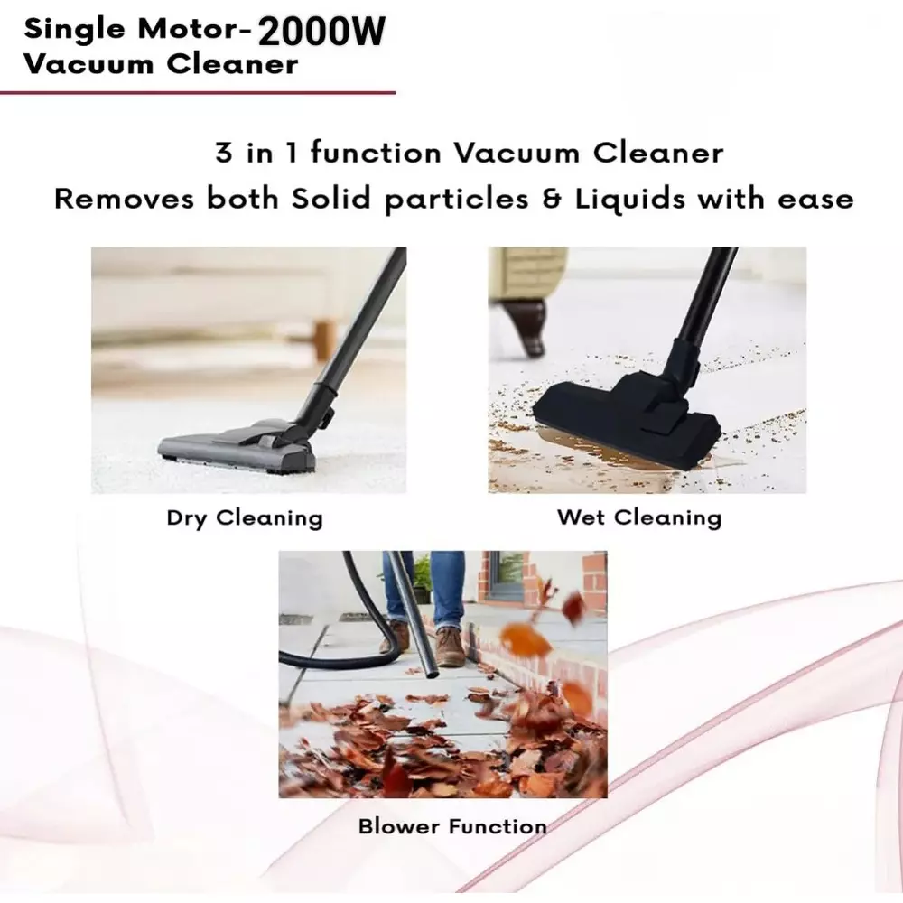DAYURI 25 L Electric Wet & Dry Vaccum Cleaner 2000 W, DA-VC5156