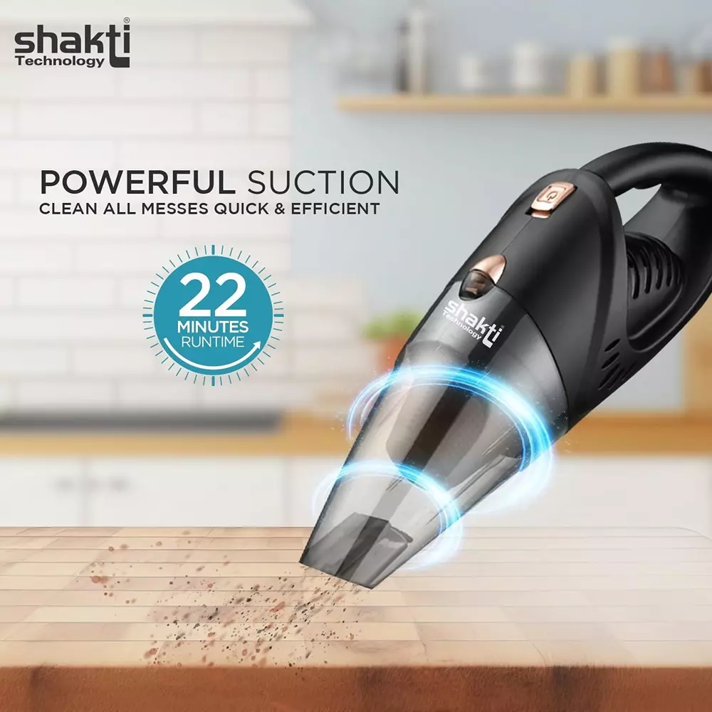 Shakti Technology Shark Cordless Vacuum Cleaner 120 W HEPA Filter 5500 PA Suction