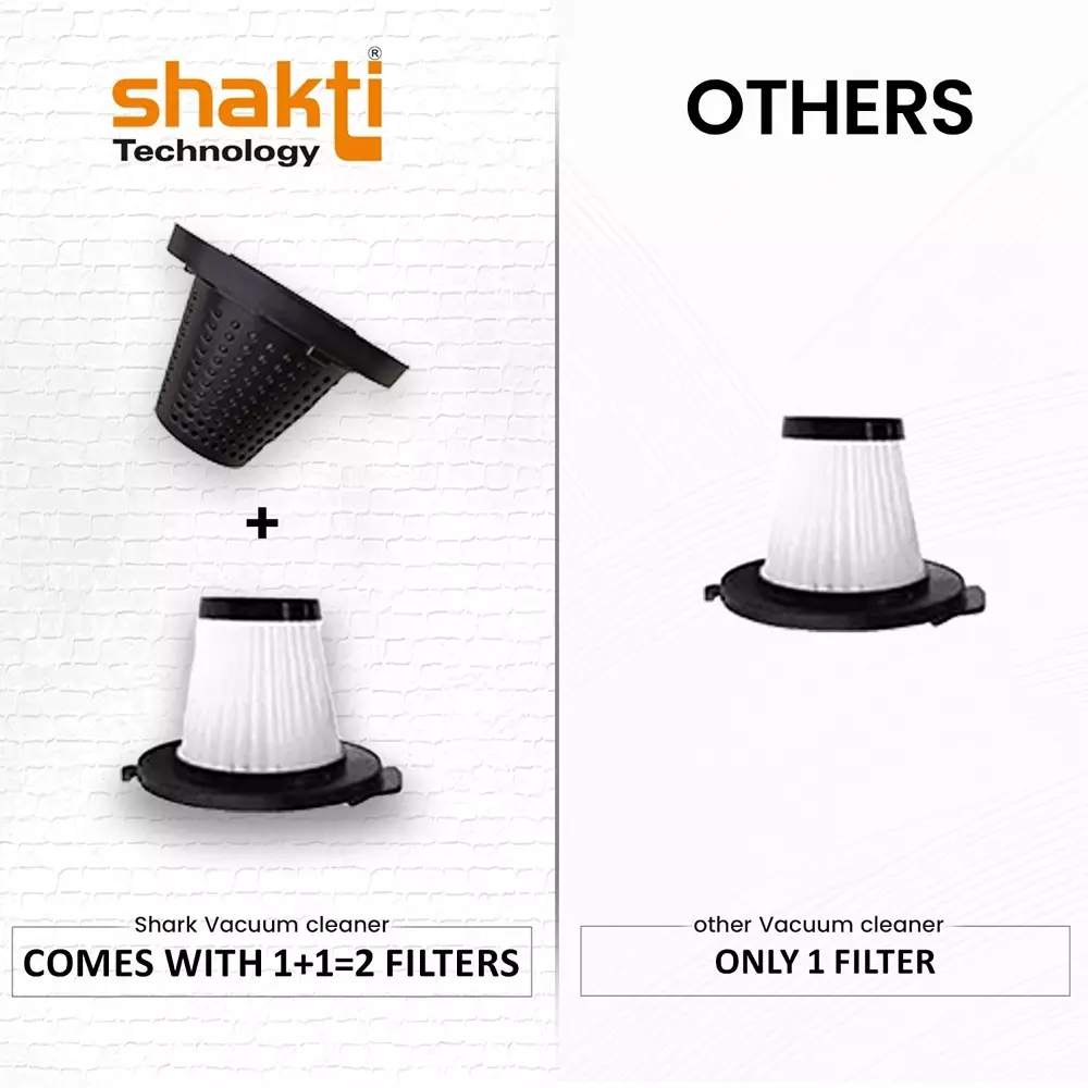 Shakti Technology Shark Cordless Vacuum Cleaner 120 W HEPA Filter 5500 PA Suction