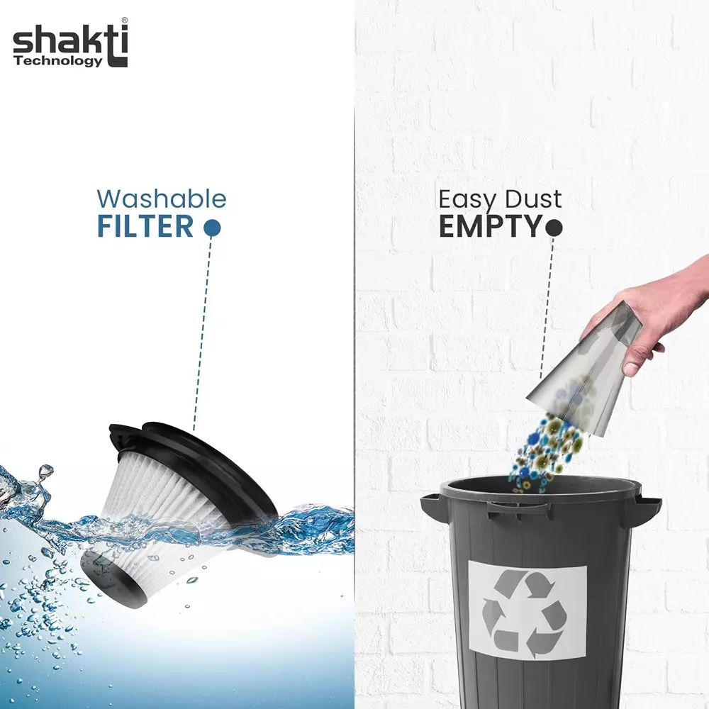 Shakti Technology Shark Cordless Vacuum Cleaner 120 W HEPA Filter 5500 PA Suction