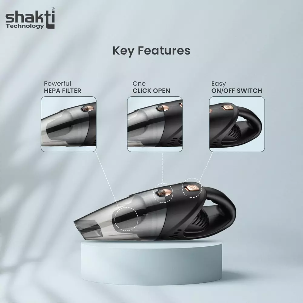 Shakti Technology Shark Cordless Vacuum Cleaner 120 W HEPA Filter 5500 PA Suction