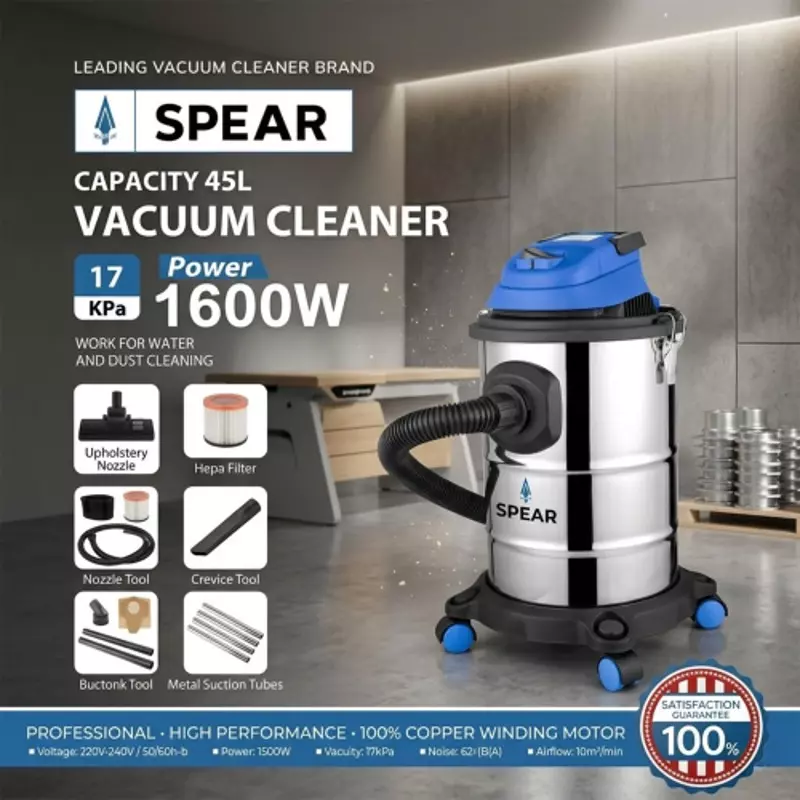 spear-wet-dry-vacuum-cleaner-45-l-tank-1600-w-power-17-kpa-suction-capacity