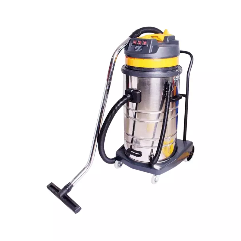GENERIC Heavy Duty 80 L Industrial Wet and Dry Vacuum Cleaner With 4500 W Triple Motor and All Required Accessories