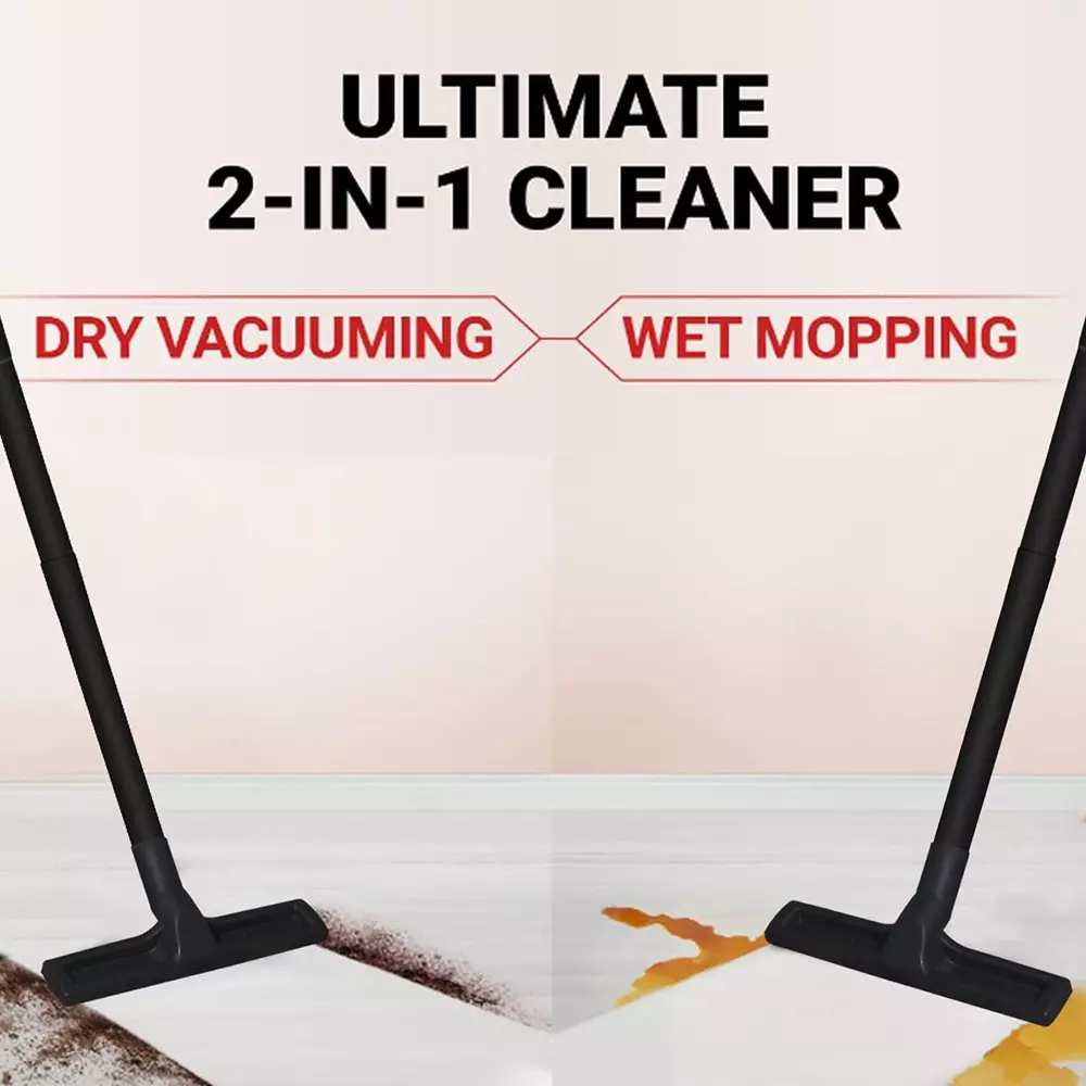 Inalsa WD12 Vaccum Cleaner 1200 W 12 L Dust Tank Capacity Plastic 240 V Yellow & Silver Color