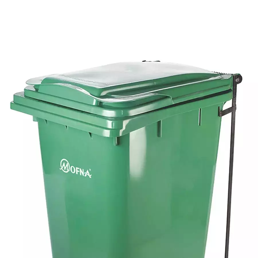 Grassland 120 L Green HDPE Plastic Pedal Dustbin, GPL1212
