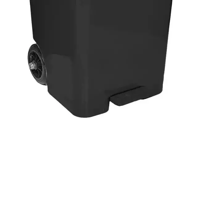 Grassland 80 L Black HDPE Plastic Pedal Dustbin, GPL1252