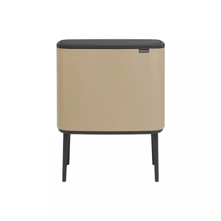 Hafele Standing Waste Bin Pre-Coated Steel 34+11+23 L Capacity, 503.83.864
