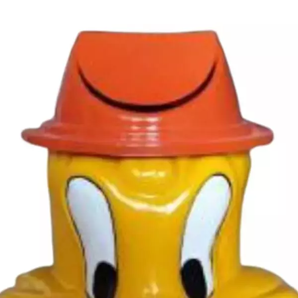 Grassland 60 L Crafted Dustbin Fibre Reinforced Plastic Yellow and Orange 14x23 Inch, GFRP1141