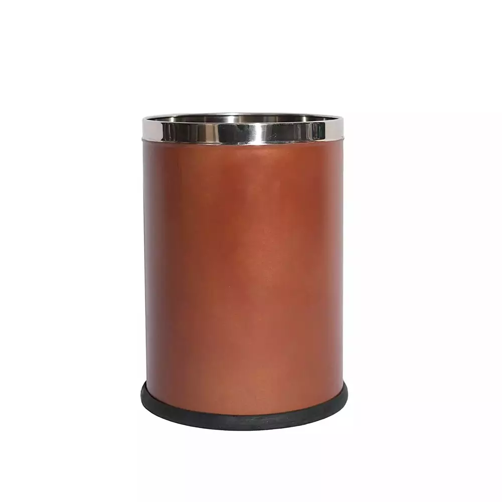 Grassland Open Top Dustbin Stainless Steel ‎Brown 8x12 inch 10 L, GSS1217