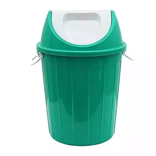 Grassland 60 L Dustbin with Swing Lid HDPE Plastic Green, GPL1028