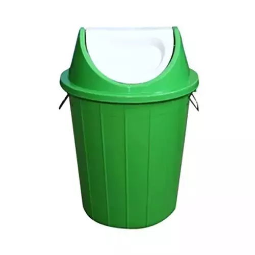 Grassland 100 L Dustbin with Swing Lid HDPE Plastic Green, GPL1060