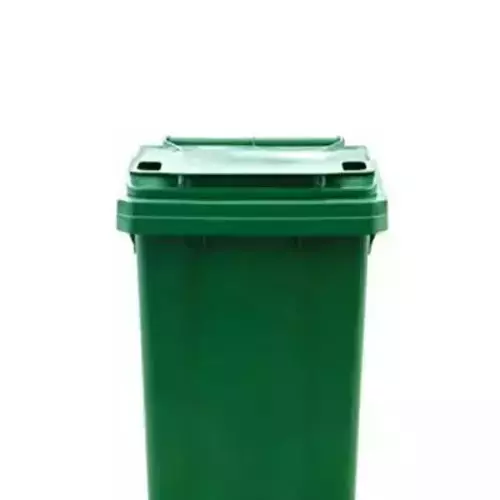 Grassland Pedal Dustbin HDPE Plastic Green 80 L with Lid & 2 Wheels, GPL1206
