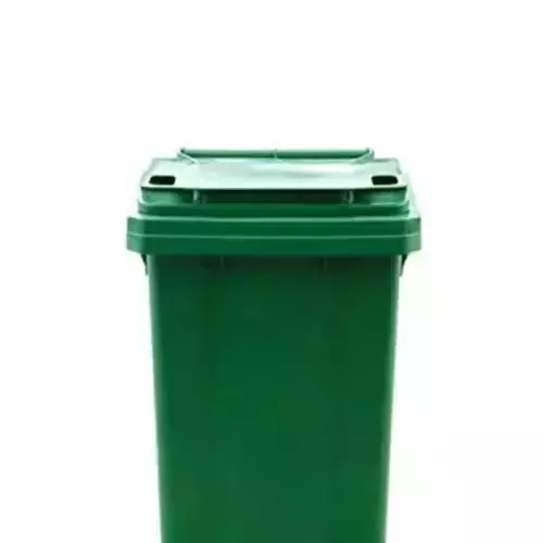Grassland 80 L Pedal Dustbin with Lid and Wheels HDPE Plastic Green, GPL1206