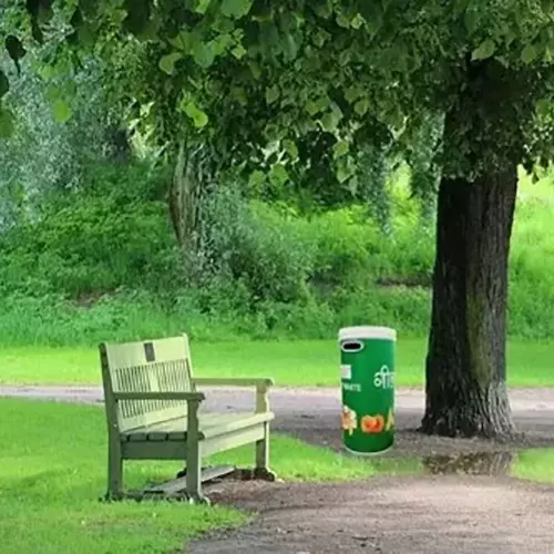 Grassland 80 L Green Fibre Reinforced Plastic Crafted Dustbin, GFRP1180