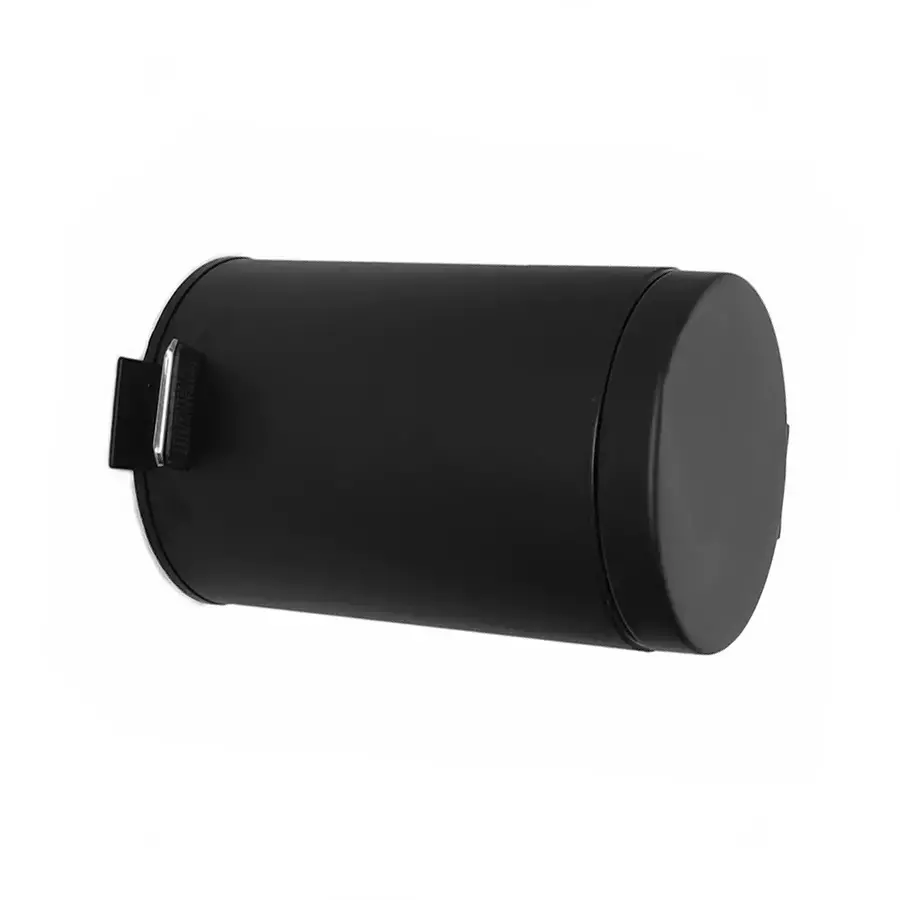 Grassland 35 L Black Stainless Steel Round Pedal Open Top Dustbin, GSS1181