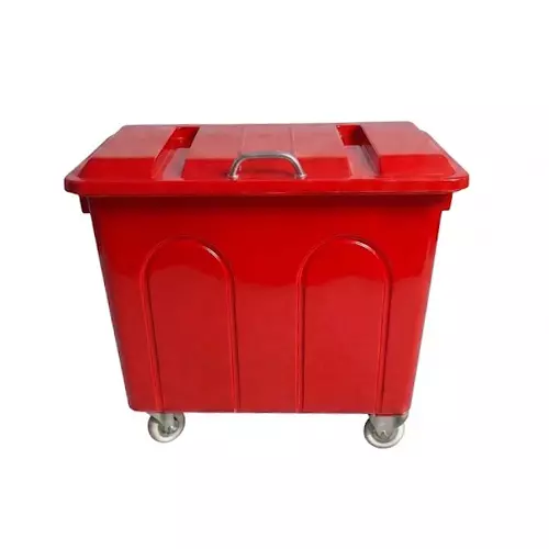 Imported Plastic Dustbin 4 Wheel and 1100 L Capacity
