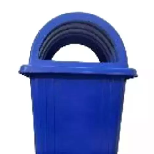 Grassland Dome Lid Dustbin HDPE Plastic Blue 60 L, GPL1103