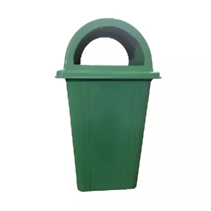 Grassland Dome Lid Dustbin HDPE Plastic Green 100 L, GPL1104