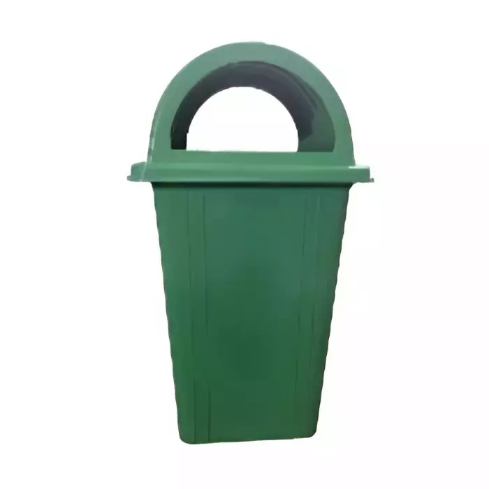 Grassland 100 L Dome Lid Dustbin HDPE Plastic Green, GPL1104