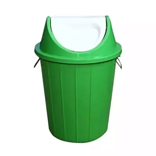 Grassland 15 L Dustbin with Swing Lid HDPE Plastic Green, GPL1052