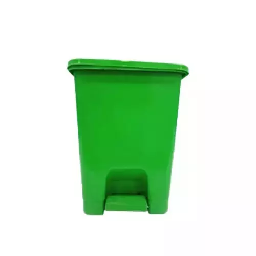 Grassland Pedal Dustbin HDPE Plastic Green 15 L with Lid, GPL1035