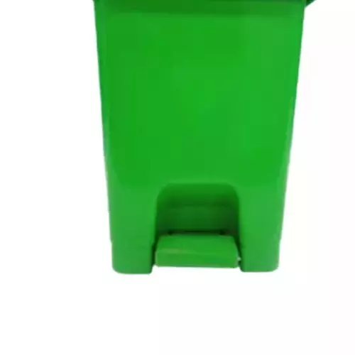 Grassland Pedal Dustbin HDPE Plastic Green 15 L with Lid, GPL1035