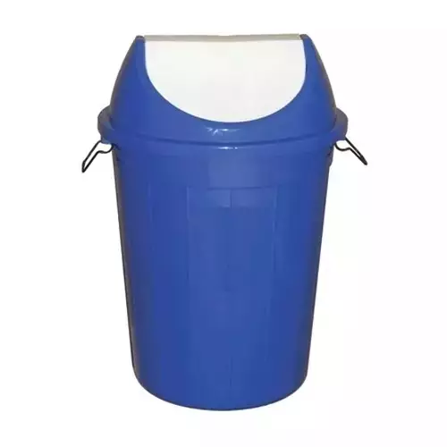 Grassland 80 L Dustbin with Swing Lid HDPE Plastic Blue, GPL1076