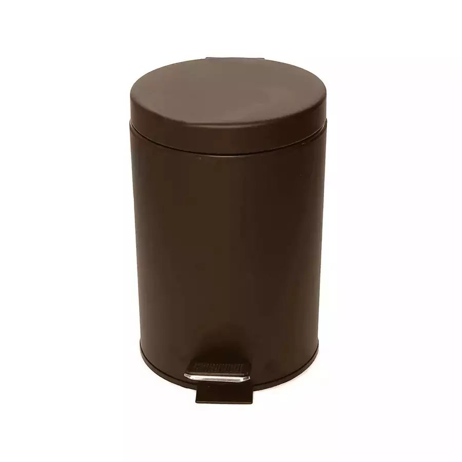Grassland 36 L Open Top Pedal Dustbin with Lid Stainless Steel ‎Brown 12x20 Inch, GSS1207
