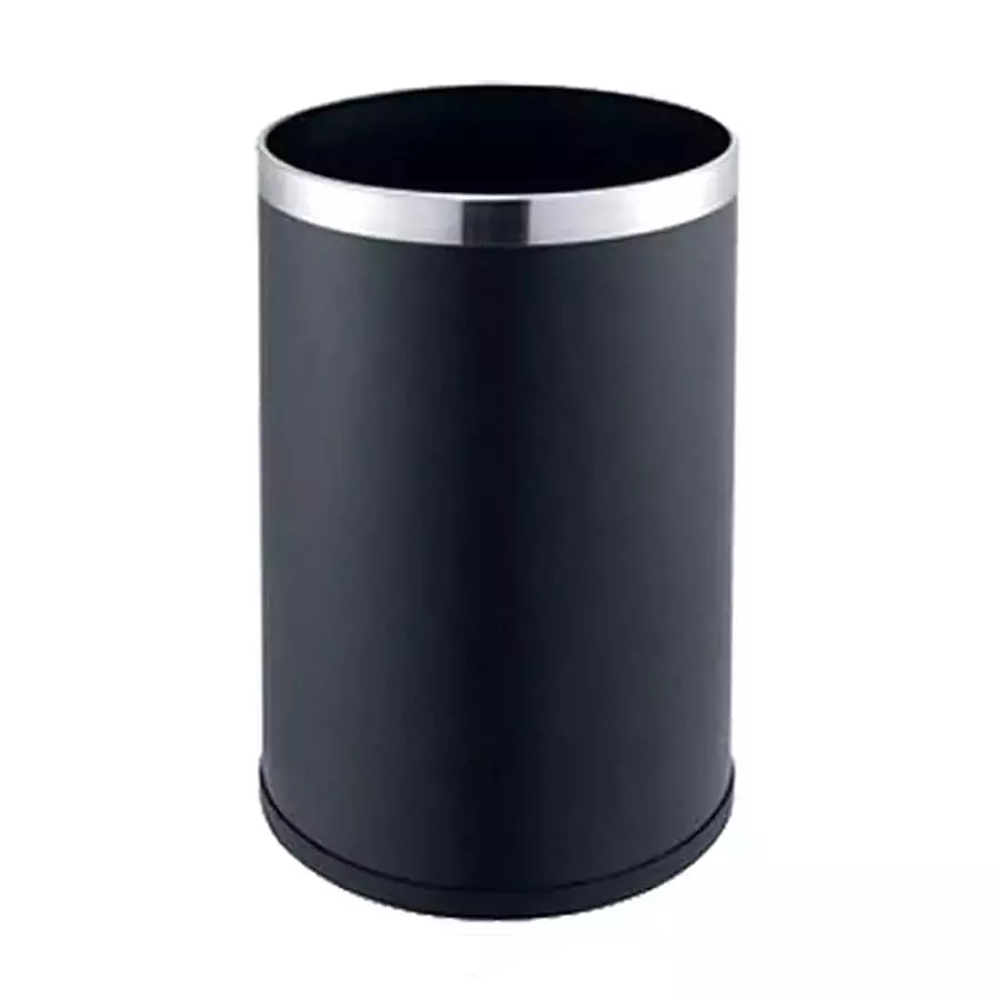 Grassland 20 L Open Top Dustbin Stainless Steel Black 8x24 Inch, GSS1225