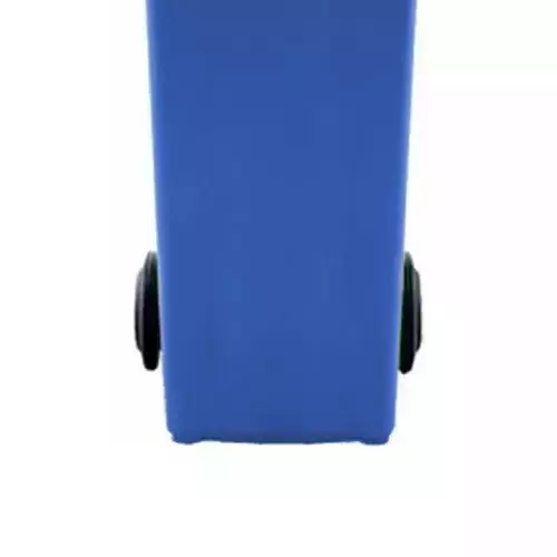 Grassland Pedal Dustbin HDPE Plastic Blue 80 L with Lid & 2 Wheels, GPL1201