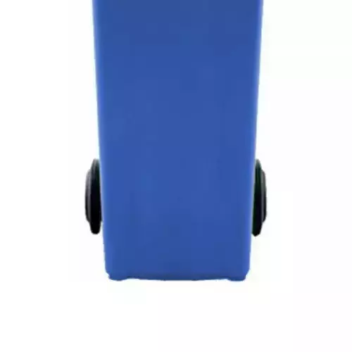 Grassland 80 L Pedal Dustbin with Lid and Wheels HDPE Plastic Blue, GPL1201