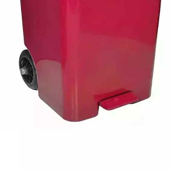 Grassland 80 L Red HDPE Plastic Pedal Dustbin, GPL1179