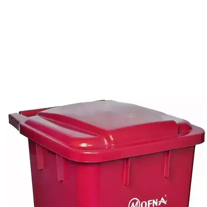 Grassland 80 L Red HDPE Plastic Pedal Dustbin, GPL1179
