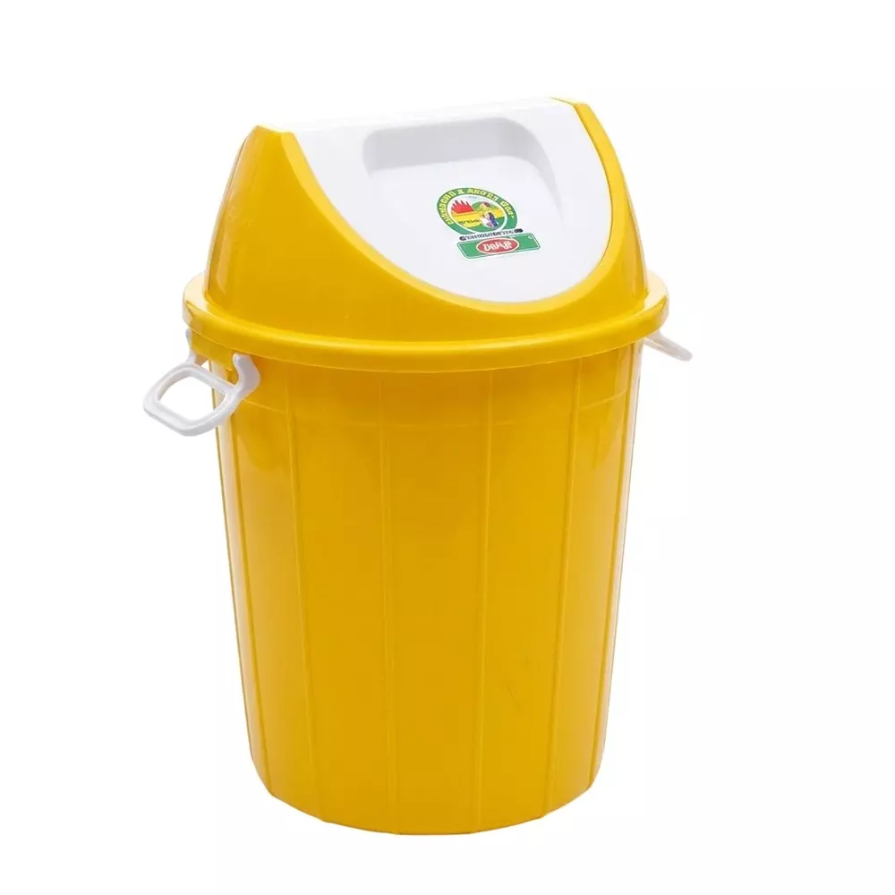 Ankur Swing Bucket Virgin Plastic 60 L Capacity for Dry & Wet Garbage, Assorted