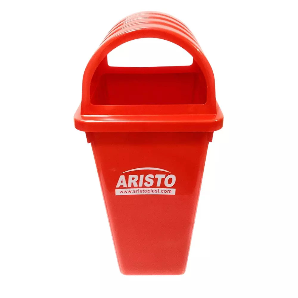 ARISTO Dome Lid Dustbin 110 L Capacity Red