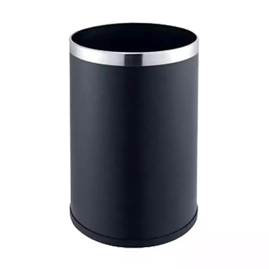 Grassland Open Top Dustbin Stainless Steel Black 12x24 inch 50 L, GSS1237