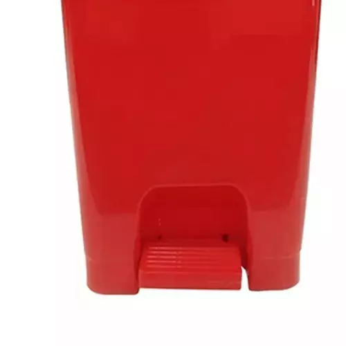 Grassland Pedal Dustbin HDPE Plastic Red 10 L with Lid, GPL1059