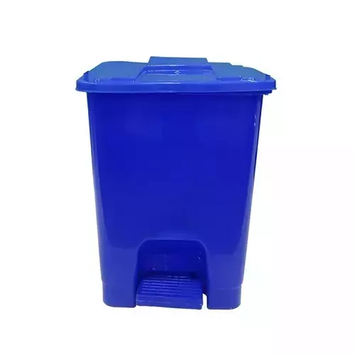 Grassland Pedal Dustbin HDPE Plastic Blue 15 L with Lid, GPL1234