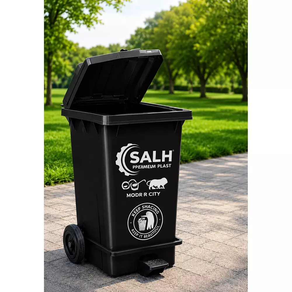salh-dustbin-open-top-along-with-lid2-wheels-and-pedal-240-l-capacity-black-rectangular-shape-plastic-for-outdoor-swb-240-lp