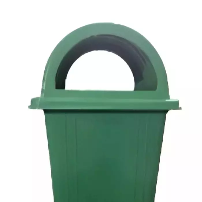 Grassland 80 L Dome Lid Dustbin HDPE Plastic Green, GPL1026
