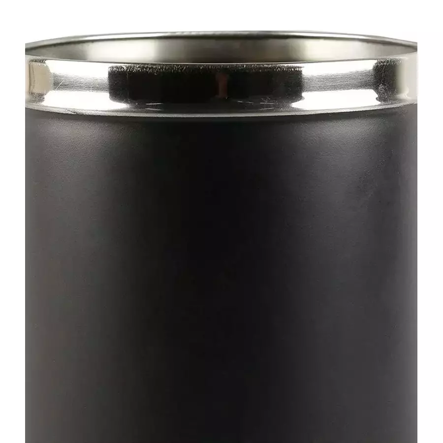 Grassland Open Top Dustbin Stainless Steel Black 14x24 inch 70 L, GSS1034
