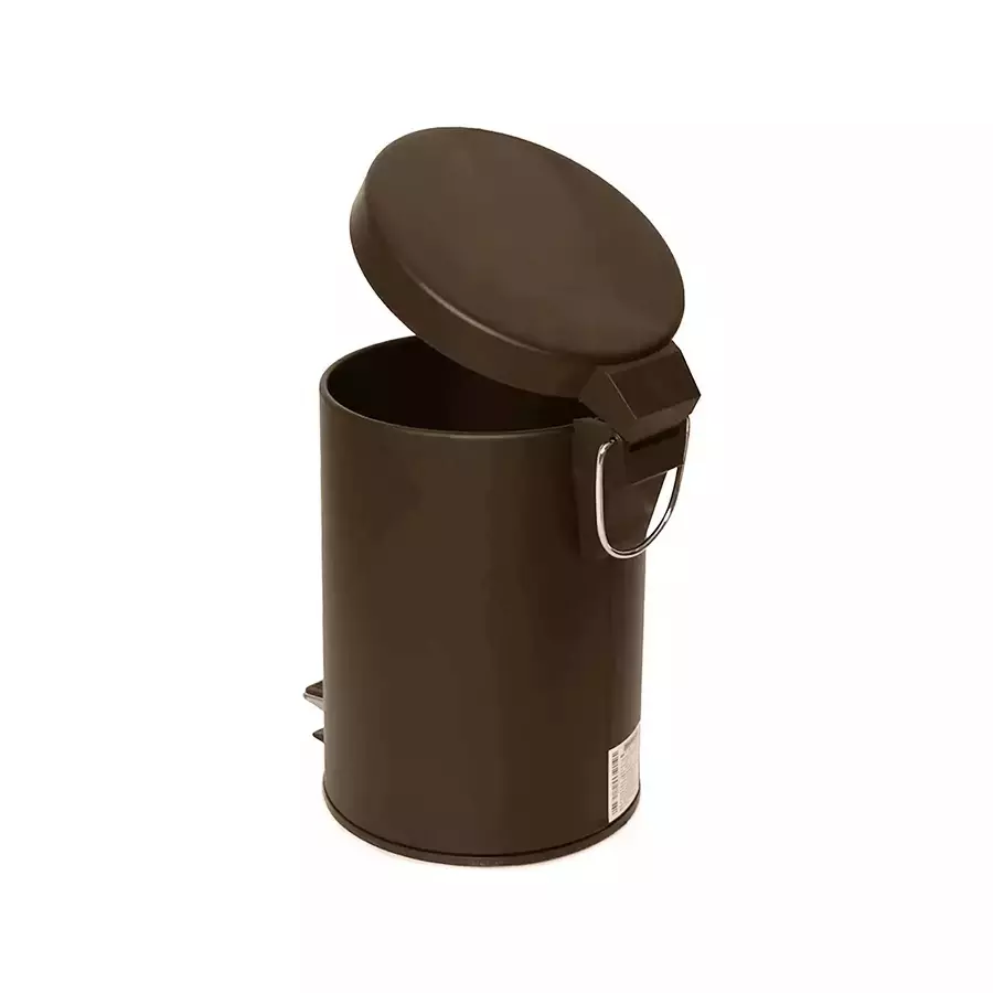 Grassland Pedal Dustbin Open Top Stainless Steel ‎Brown ‎11 L with Lid, GSS1022