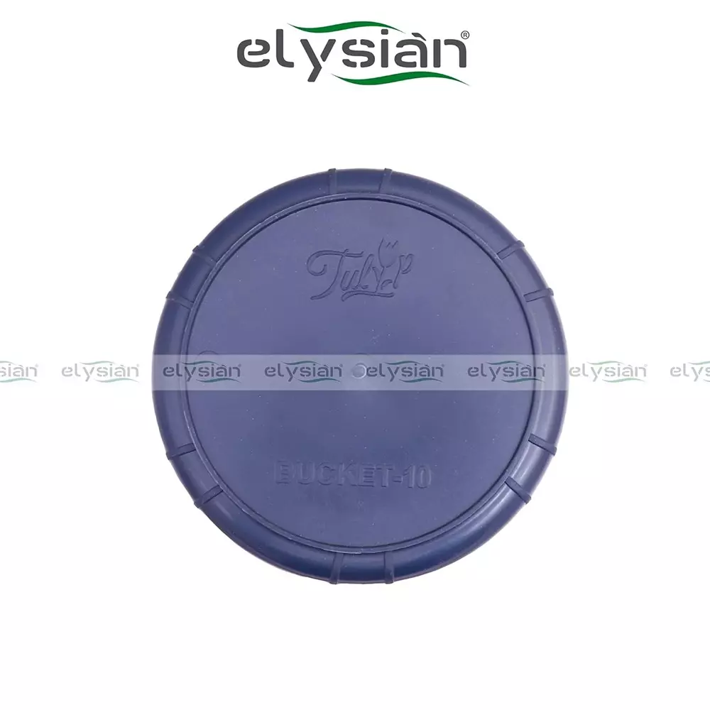Elysian Dustbin Bucket Blue Plastic Matte 10 L Capacity for Kitchen Garbage Waste